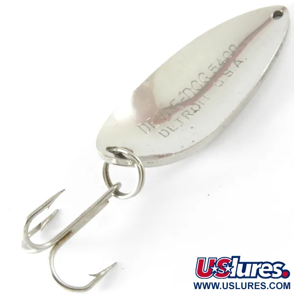 Dardevle Devle Dog 5400 Lepel, Nikkel, 18g, Detroit-stempel, #3710