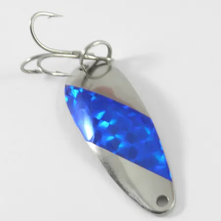 Weaver Lure Ruber Grabber Lepel, Nikkel/Blauw, 7g, Holografisch, #3729