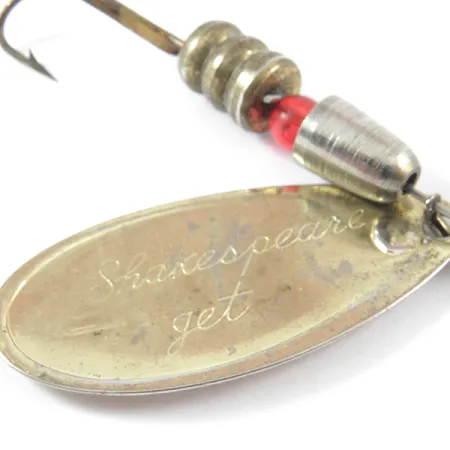 Shakespeare Jet Spinner, Goud / Rood, 12g, Messing Blad, #3745