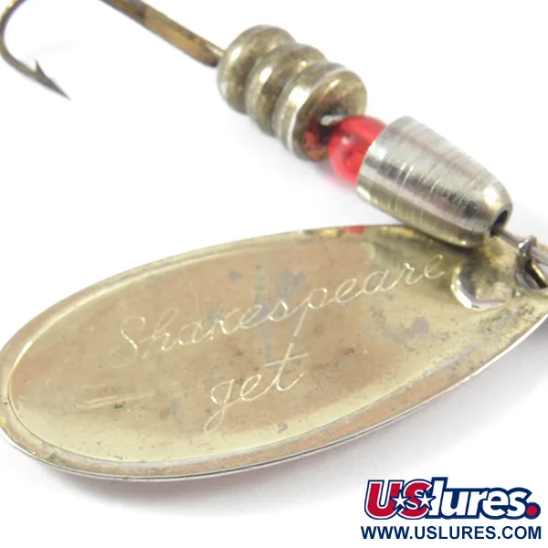 Shakespeare Jet Spinner, Goud / Rood, 12g, Messing Blad, #3745