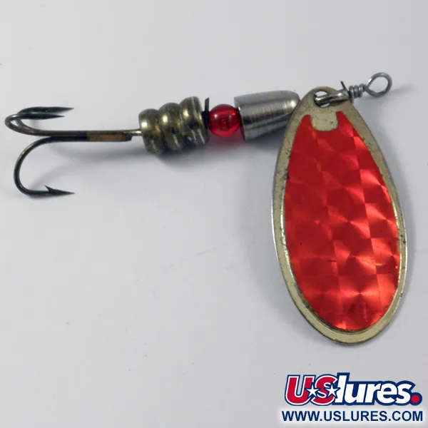 Shakespeare Jet Spinner, Goud / Rood, 12g, Messing Blad, #3745