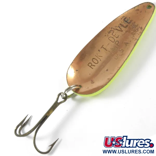 Eppinger Dardevle Rok't Imp UV Lepel, Yellow/Copper, 21g, UV, #3757