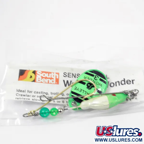 South Bend Walleye Wonder 3 Spinnerbait, Groen, 17g, Enkele Haak, #3789