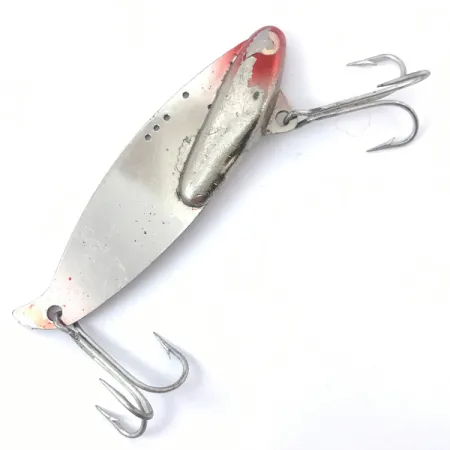 Heddon Sonar 435 Bladebait, Nikkel / Rood, 35g, 3 Ogen, #3794