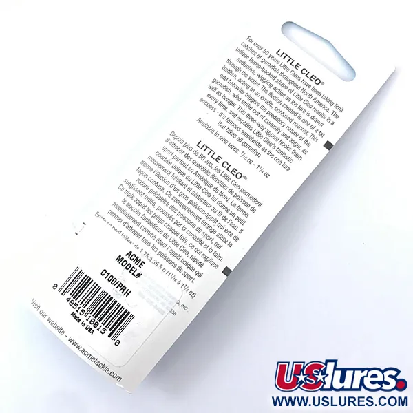 Acme Little Cleo Lepel, White Pearl / Red, 9.4g, Actie, #3800