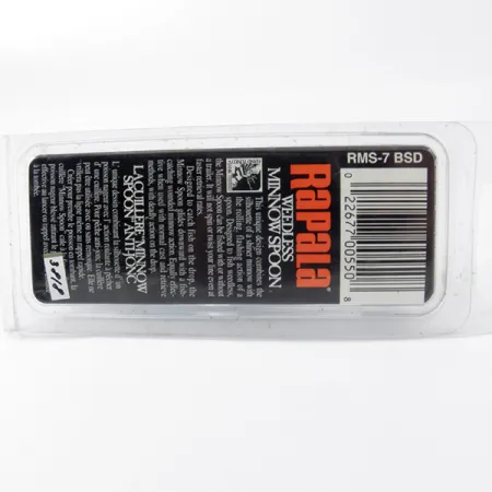 Rapala Weedless Minnow Spoon Lepel, Blauw/Zilver, 15g, #3818