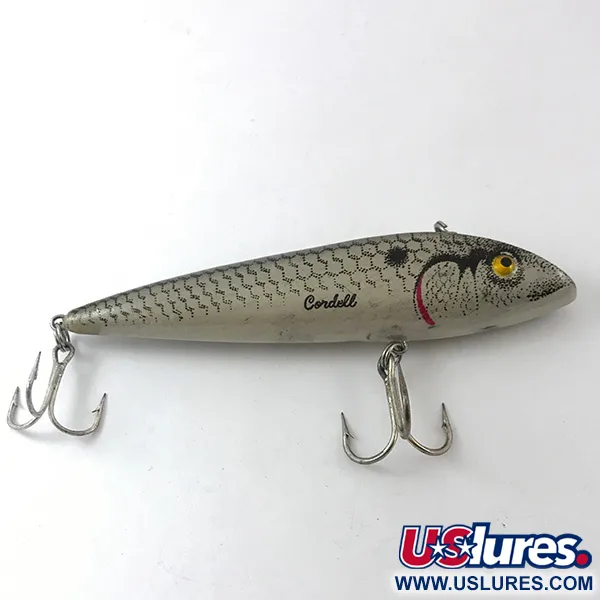 Cotton Cordell Ratt'l Spot Minnow Plug, Grijs Parelmoer, 19g, #3841