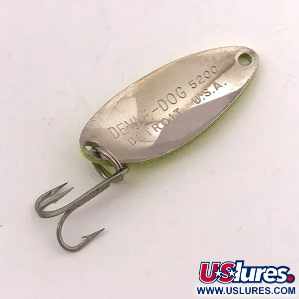 Dardevle Devle Dog 5200 Lepel, Geel Fluo, 7g, UV-reactief, #3919