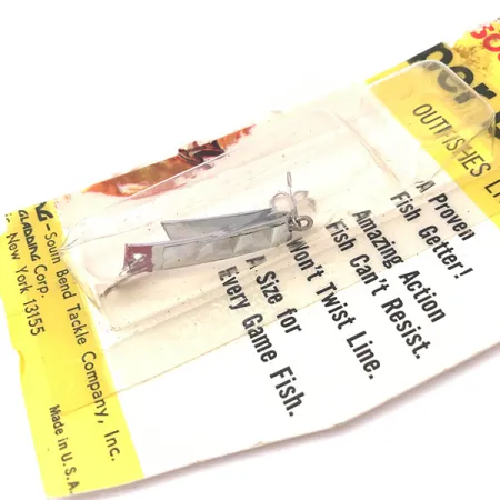 South Bend Super-Duper 500 Lepel, Nikkel/Rood, 1,4g, U-vorm, #3930