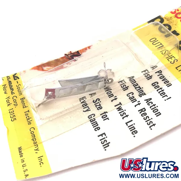 South Bend Super-Duper 500 Lepel, Nikkel/Rood, 1,4g, U-vorm, #3930