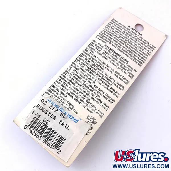 Yakima Bait Worden’s Original Rooster Tail Spinner, Zilver, 7g, #3933