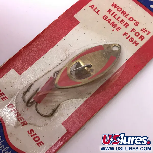 Mepps Kriss 2 Spinner, Goud / Rood, 5g, Vintage, #3937