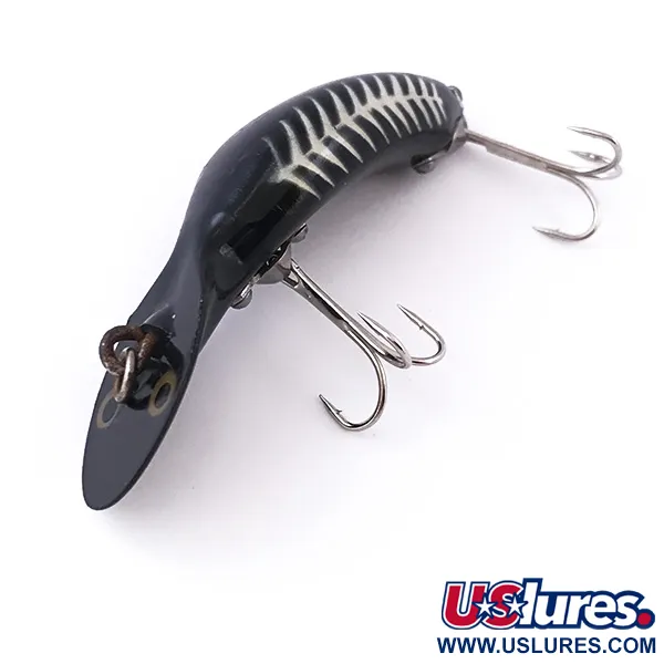 Heddon Tadpolly Plug, Zwart, 10g, Diepduikend Model, #3963