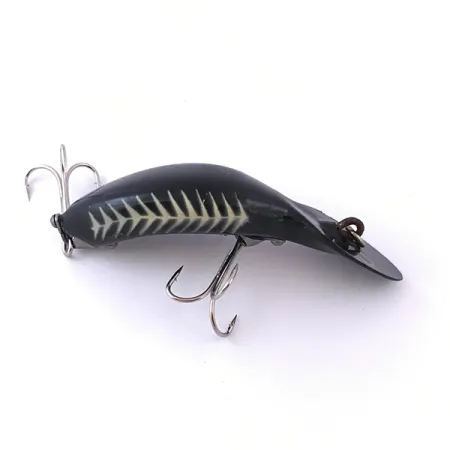 Heddon Tadpolly Plug, Zwart, 10g, Diepduikend Model, #3963