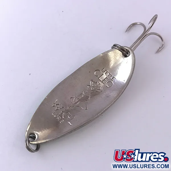 Seneca Little Cleo (Hula Girl) Lepel, White Pearl/Nickel/Green, 14g, #3975