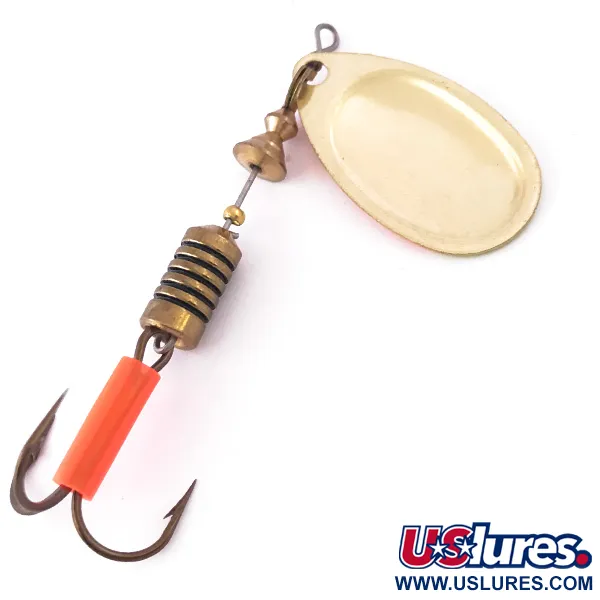 Mepps Aglia 3 UV Spinner, Geel/Oranje/Goud UV, 7g, Fluorescerend, #3983