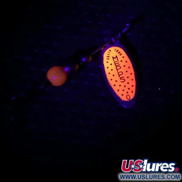 Mepps Aglia Long 0 UV Spinner, Nikkel/Oranje, 2.6g, UV-actief, #3984