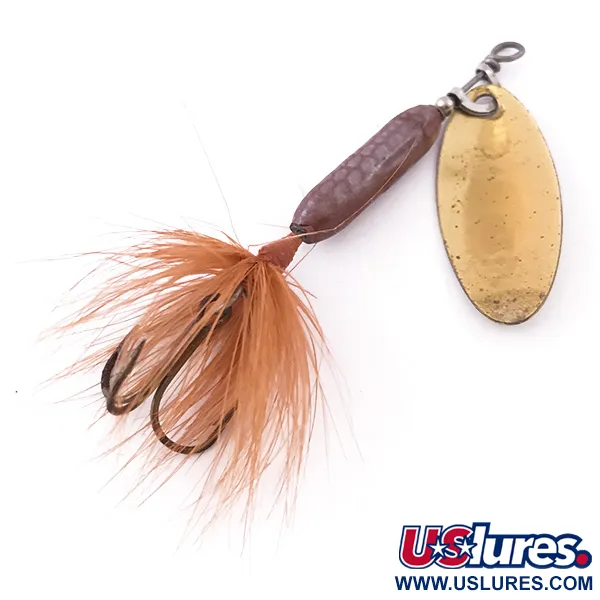 Worden’s Original Rooster Tail 3 Spinner, Goud/Bruin, 6g, Veer, #3988