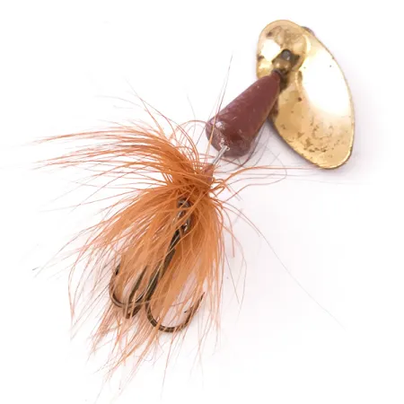 Yakima Bait Vibric Rooster Tail Spinner, Goud / Bruin, 7g, Offset body, #3990