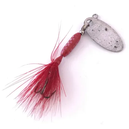 Worden’s Original Rooster Tail 0 Spinner, Nikkel / Rood, 1.77g, #3991