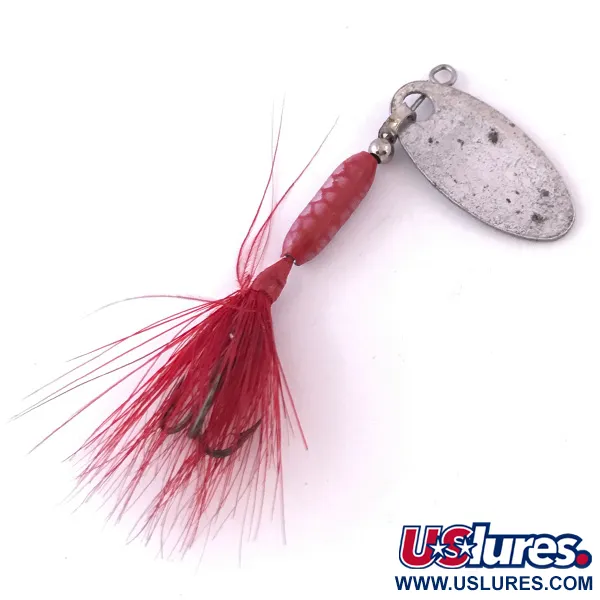 Worden’s Original Rooster Tail 0 Spinner, Nikkel / Rood, 1.77g, #3991