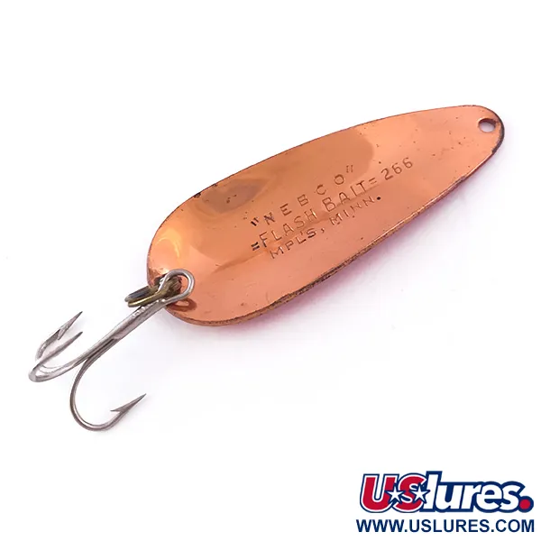 Nebco FlashBait 266 Lepel, Koper/Rood UV, 10g, Gehamerd, #3998