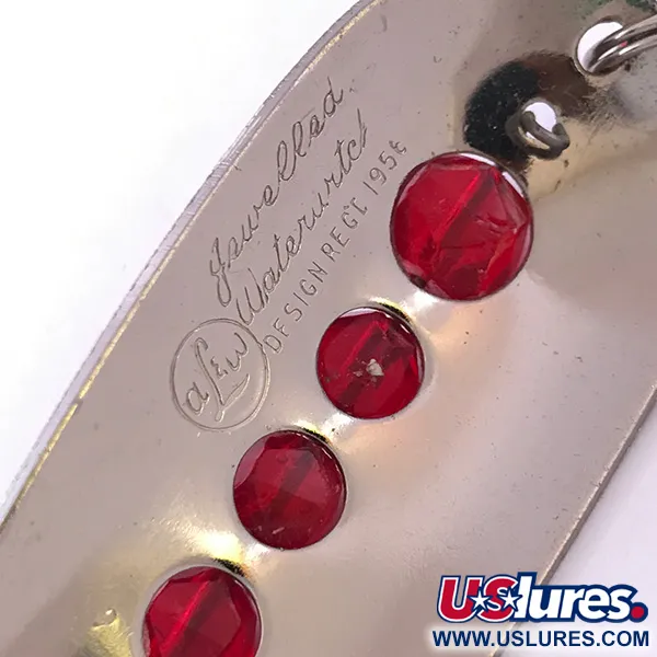 AL&W Toronto Jeweled Watertek Lepel, Nikkel / Rood, 28g, #4002