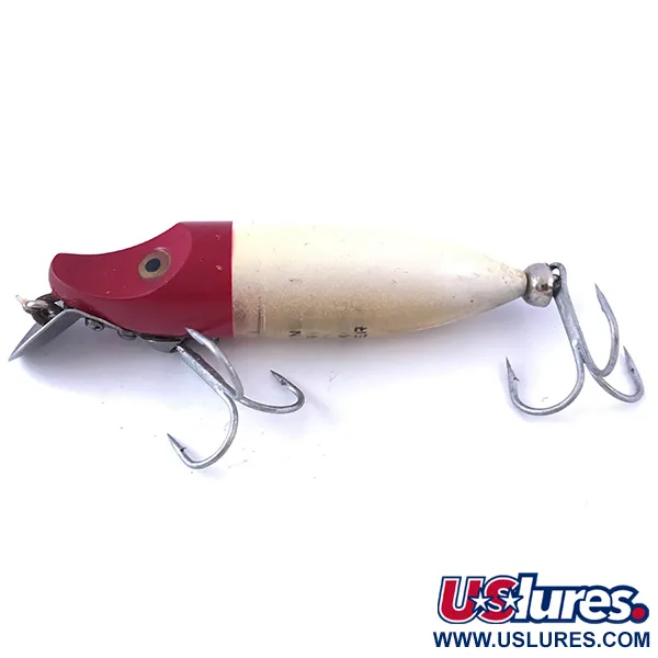 Heddon River Runt Plug, Rood / Wit, 12g, Metalen Duiklip, #4057
