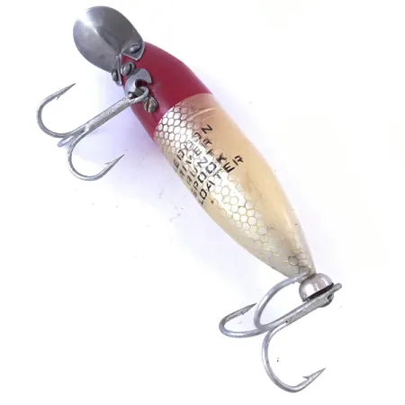 Heddon River Runt Plug, Rood / Wit, 12g, Metalen Duiklip, #4057