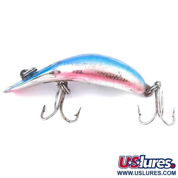 Heddon Tiny Tadpolly Plug, Light Blue / Silver, 6g, zinkend, #4061