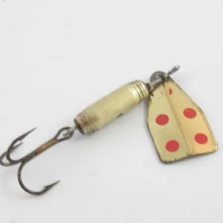 Jake's Lures Jake's Stream-a-Lure Spinner, Messing / Rood, 4.5g, #4082