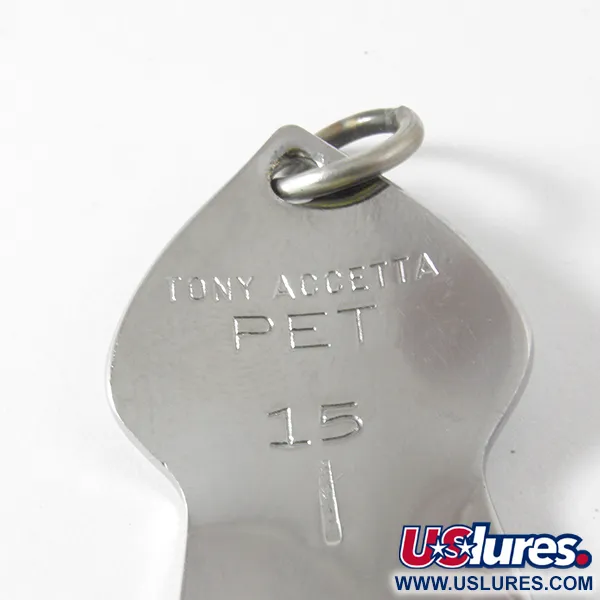 Tony Accetta Pet Spoon 15 Lepel, Nikkel/Geel, 14g, Veren, #4108