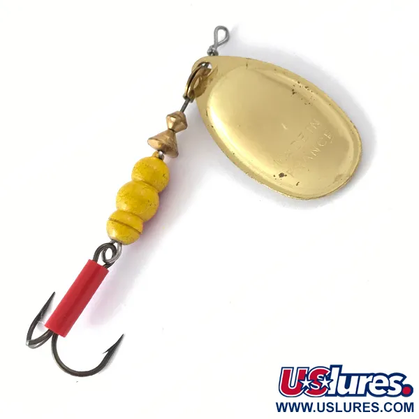 Mepps Aglia 4 Spinner, Goud, 9g, Rode huls, #4112