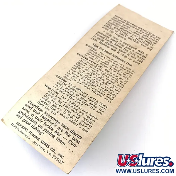 Hopkins s1 Lepel, Gehamerd Nikkel, 14g, Bucktail, #4319