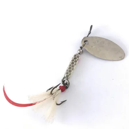 Cotton Cordell Cotton Tail 2 Spinner, Nikkel, 3.4g, Veren, #4140
