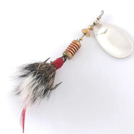 Mepps Aglia 3 dressed Spinner, Zilver, 7.3g, Eekhoornstaart, #4146
