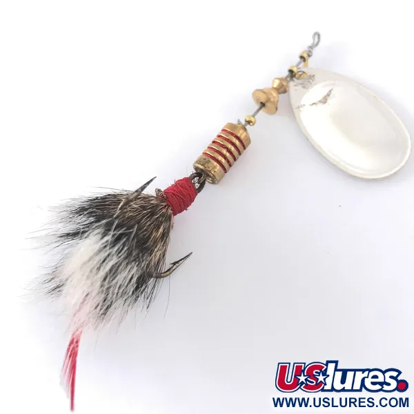 Mepps Aglia 3 dressed Spinner, Zilver, 7.3g, Eekhoornstaart, #4146