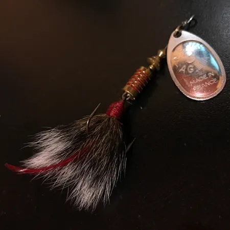 Mepps Aglia 3 dressed Spinner, Zilver, 7.3g, Eekhoornstaart, #4146