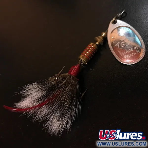 Mepps Aglia 3 dressed Spinner, Zilver, 7.3g, Eekhoornstaart, #4146