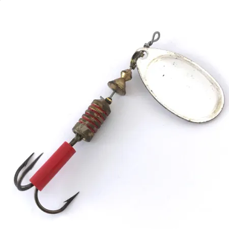Mepps Aglia 3 Fishing Hot Spot Spinner, Zilver / Wit, 7g, #4148