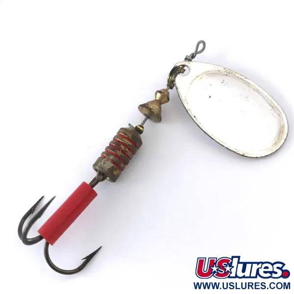 Mepps Aglia 3 Fishing Hot Spot Spinner, Zilver / Wit, 7g, #4148