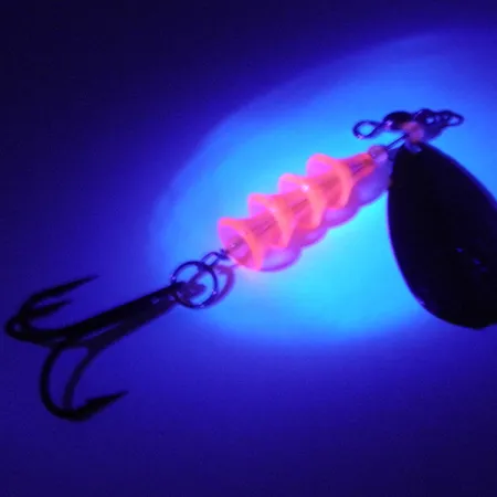 Luhr Jensen TEE Spoon Lepel, Nikkel/Goud/Pink UV, 11g, UV-actief, #4177