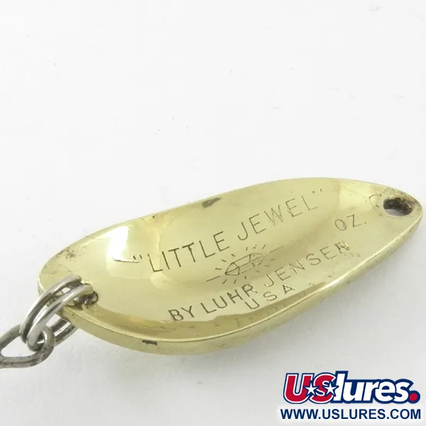 Luhr Jensen Little Jewel Lepel, Goud, 5g, Vintage, #4179