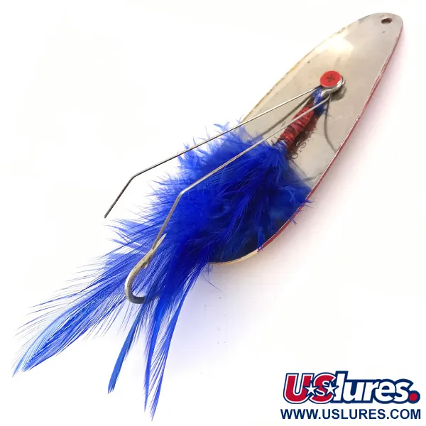 Eppinger Weedless Dardevle Lepel, Ivory/Red/Nickel/Blue, 28g, #4191