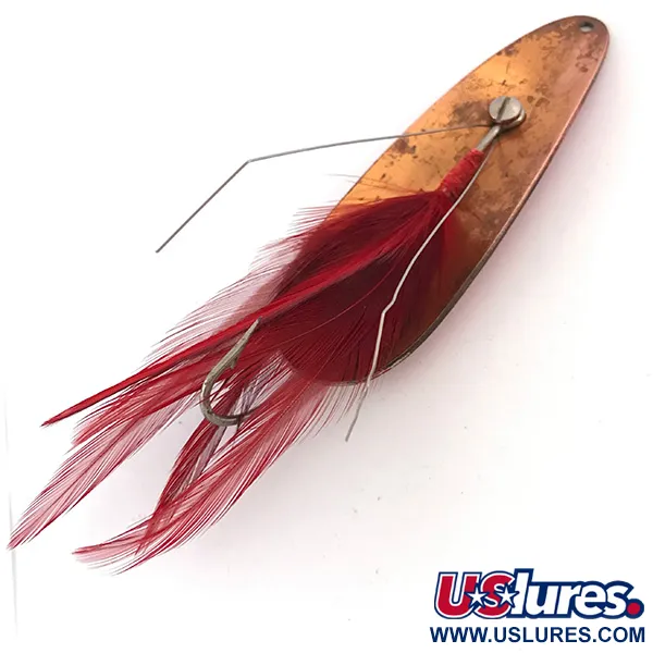 Eppinger Weedless Dardevle Lepel, Rood/Wit/Koper, 28g, Wierloos, #4192