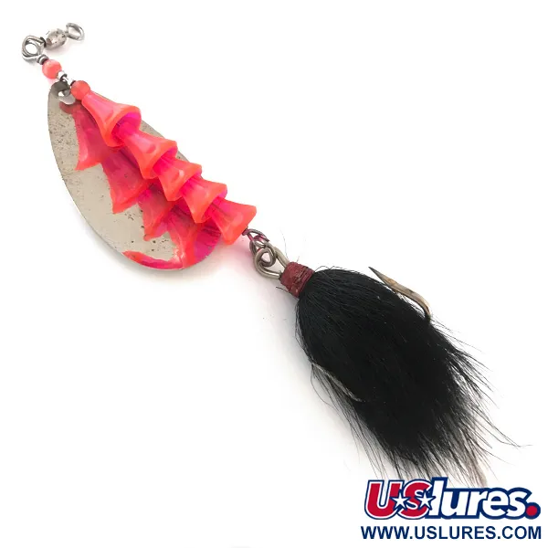 Luhr Jensen Tee Spoon Lepel, Goud/Nikkel/Roze, 17g, Behaarde dreg, #4198