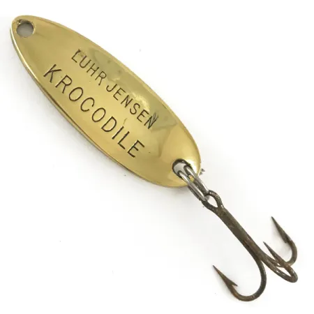 Luhr Jensen Krocodile Lepel, Gehamerd goud, 6g, Werpprofiel, #4264