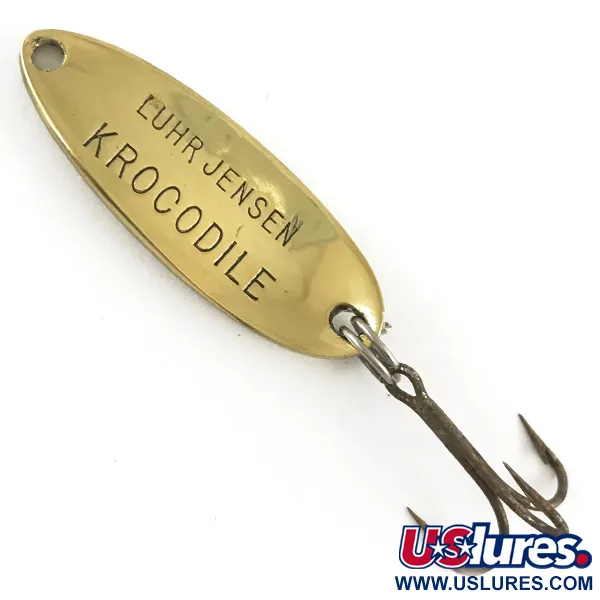 Luhr Jensen Krocodile Lepel, Gehamerd goud, 6g, Werpprofiel, #4264