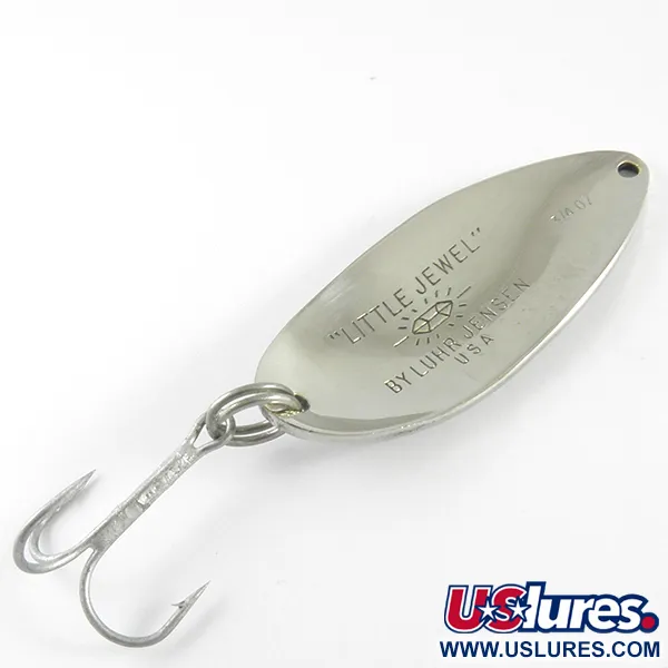 Luhr Jensen Little Jewel Lepel, Nikkel/Blauw/Roze, 21g, #4295