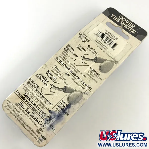 Blue Fox Super Vibrax 6 Spinner, Zilver, 18g, Messing tandwiel, #4325